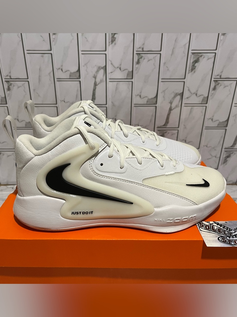 New Nike Zoom Hyperset 2 Volleyball Shoes White Black Gym Workout Mens 9